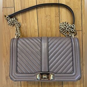 Rebecca Minkoff Chevron Quilted Love Crossbody